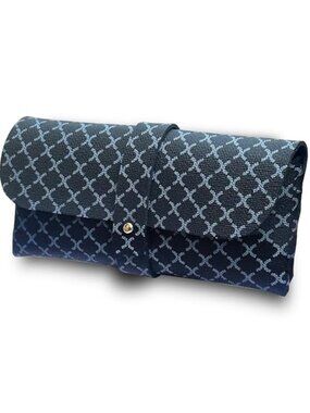 Fashion Glasses Bag Travel Case Unisex Black and Blue